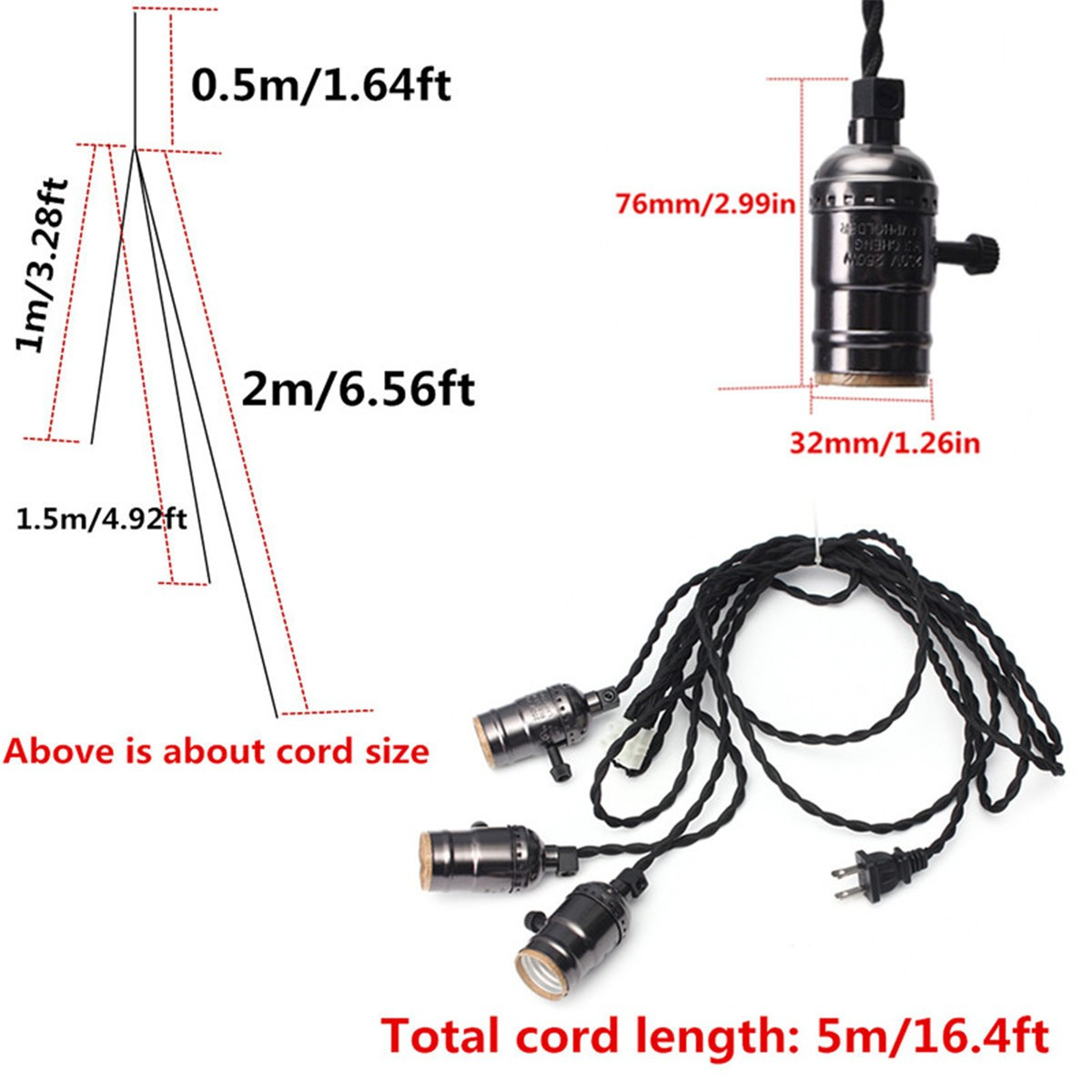 Kingso-E27-E26-Edison-Socket-Vintage-Style-Pendant-Light-Cord-Dimmer-With-Lamp-Switch-AC-110-220V-1040132-5