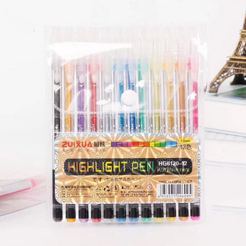 12243648-Colors-10mm-Fine-Liner-Colored-Marker-Pens-Highlighters-Flash-Gel-Pen-For-Students-School-O-1601470-2