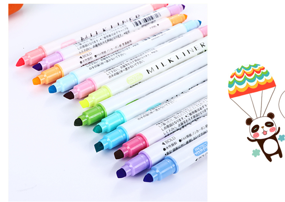 12pcs-Highlighter-Pen-Set-Double-Head-Fluorescent-Marker-Watercolor-Pen-Business-Office-Writing-Draw-1738598-6