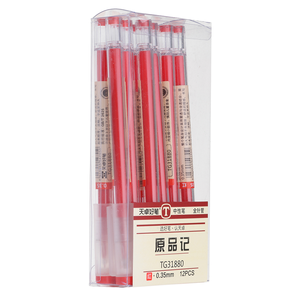 12pcsset-TECHJOB-31880-035mm-Ballpoint-Pen-Stationery-Writing-Pen-for-Office-School-Kids-Creative-Bi-1380214-7