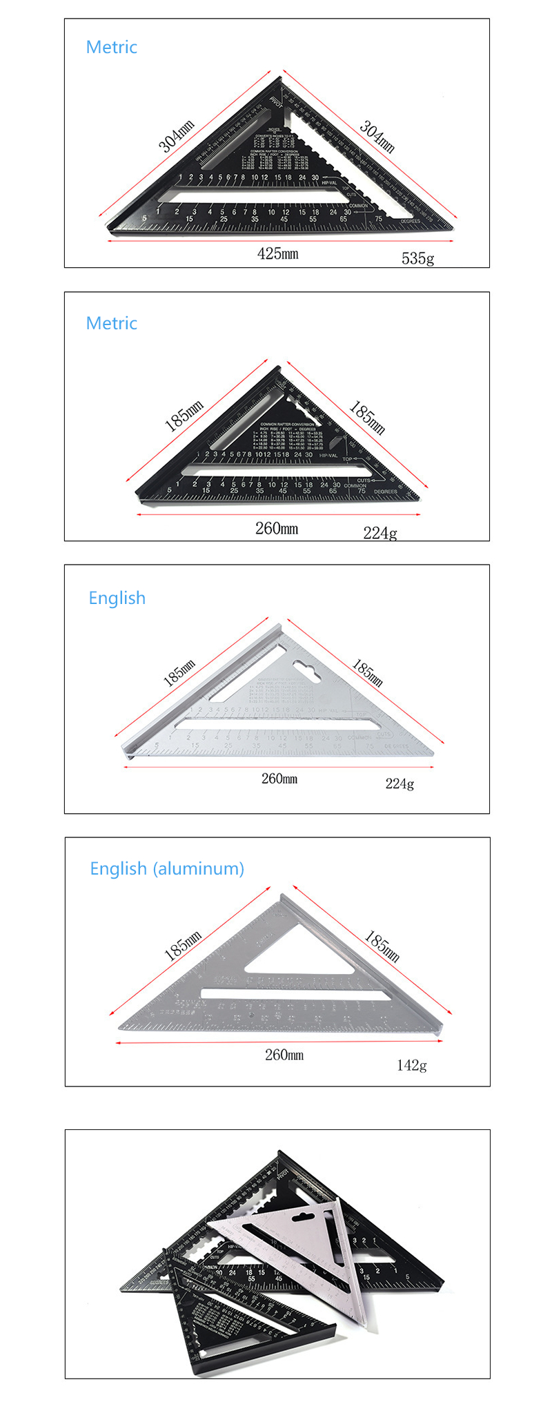 7-Inch-English-Triangle-Ruler-17CM-30CM-Metric-Triangle-Ruler-Angle-Protractor-Metal-Speed-Square-Me-1474107-1