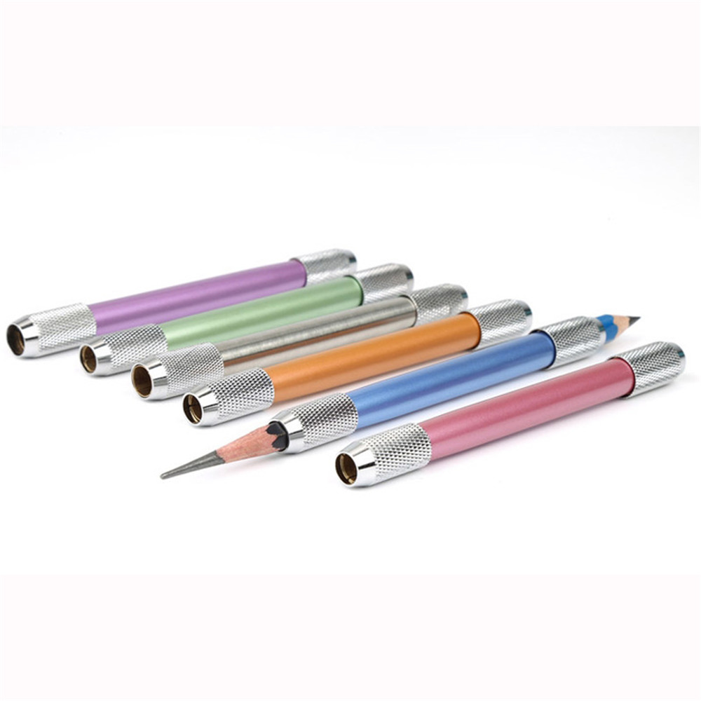 Adjustable-Double-Heads-Colors-Metal-School-Office-Art-Write-Tool--Sketch-Pencil-Extender-Holder-1704830-1