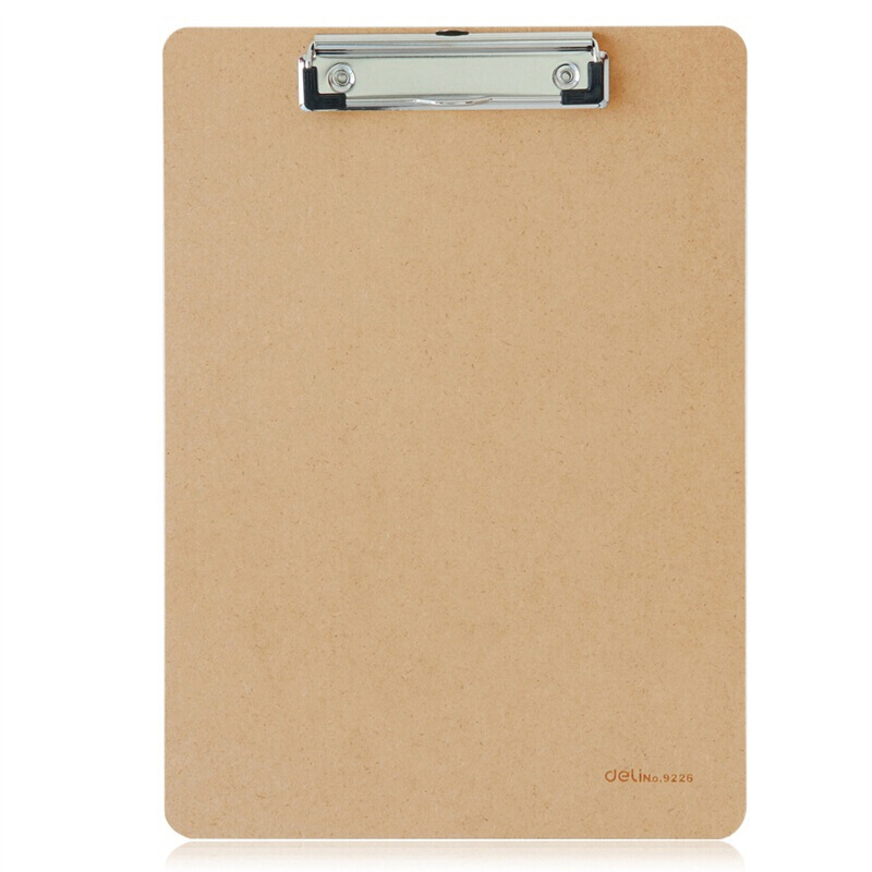 Deli-9226-A4-Wooden-Clip-Board-Portable-Writing-Board-Clipboard-Office-School-Meeting-Accessories-Wi-1588657-1