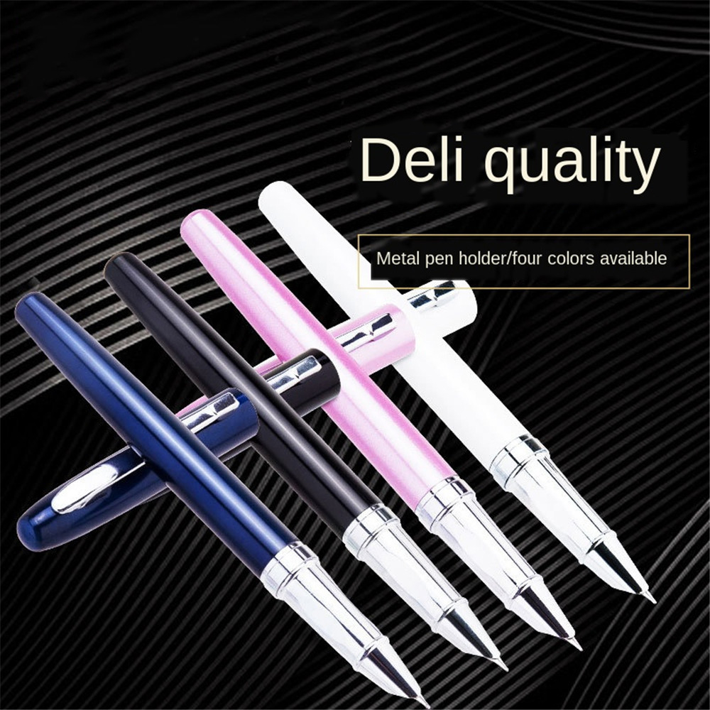 Deli-S272-Fountain-Pen-Ink-Pens-Absorber-Metal-Fountain-Pen-Office-Stationery-School-Writing-Gift-Bu-1724826-1