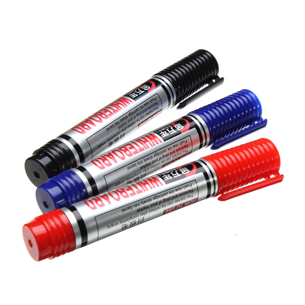 Genvana-35mm-Marker-Pen-for-White-Board-Add-Ink-Recycle-Black-Red-Blue-1012831-2