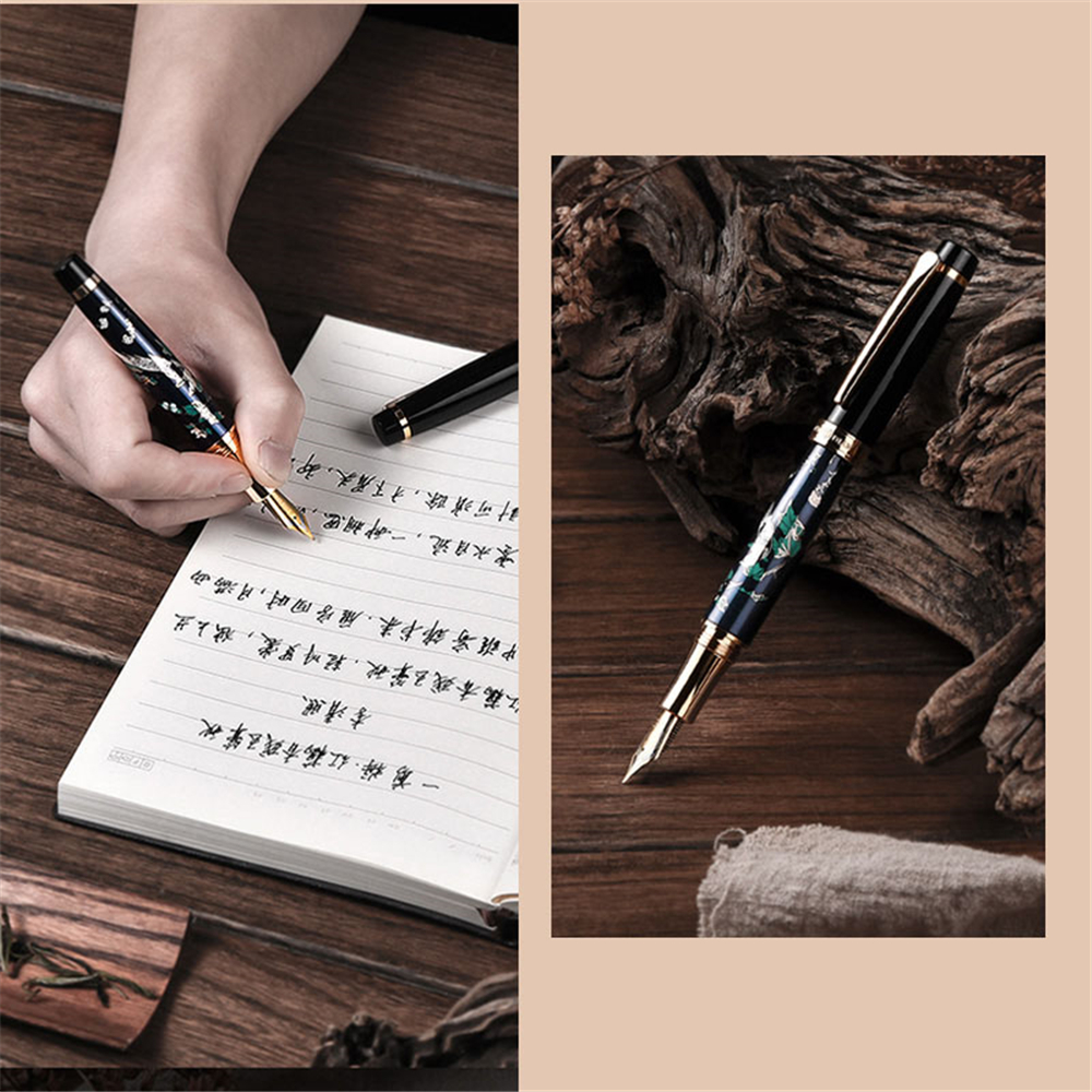 HongDian-HD1837-Fountain-Pen-Flower-Magpie-Pattern-05MM-Nib-Fountain-Pens-Gift-Office-Business-Writi-1755844-14