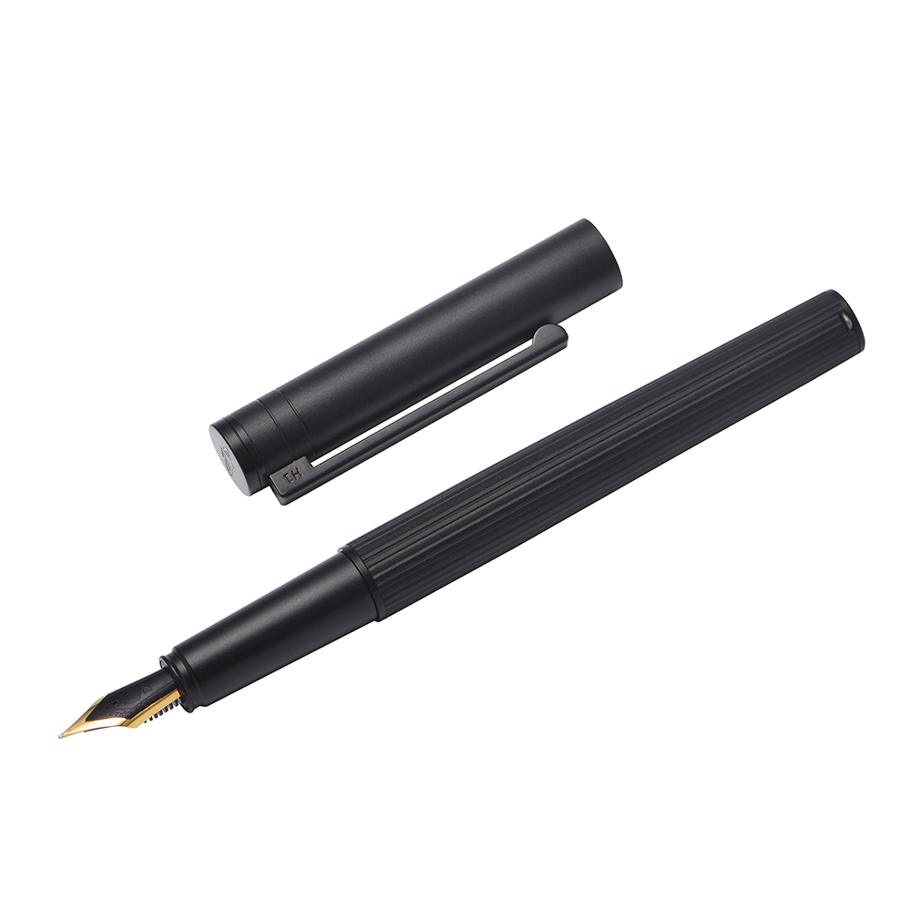 Hongdian-H1-Metal-Fountain-Aluminum-Alloy-Beautiful-Black-golden-Nib-EFF-0405mm-Size-Writing-Ink-Pen-1906961-1