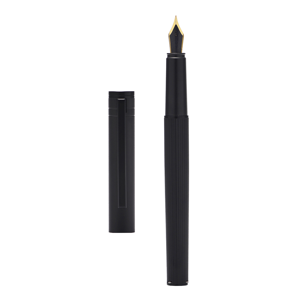 Hongdian-H1-Metal-Fountain-Aluminum-Alloy-Beautiful-Black-golden-Nib-EFF-0405mm-Size-Writing-Ink-Pen-1906961-2