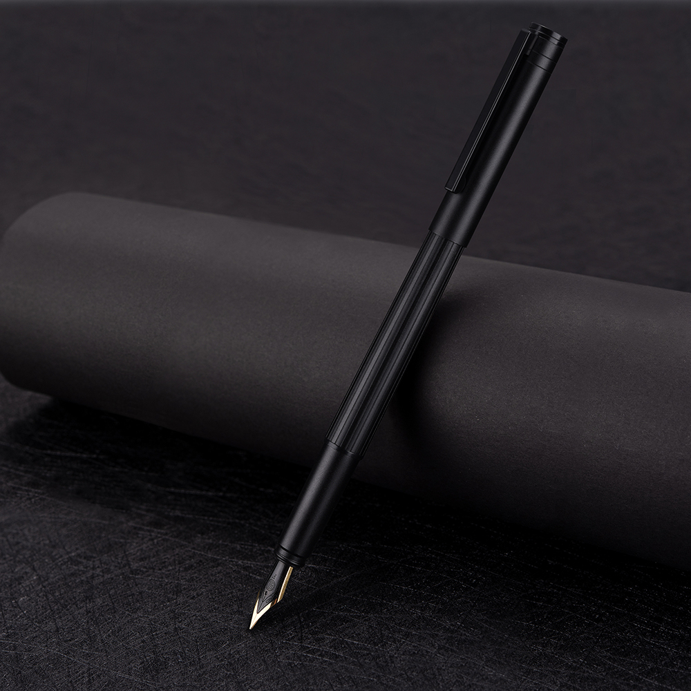 Hongdian-H1-Metal-Fountain-Aluminum-Alloy-Beautiful-Black-golden-Nib-EFF-0405mm-Size-Writing-Ink-Pen-1906961-7
