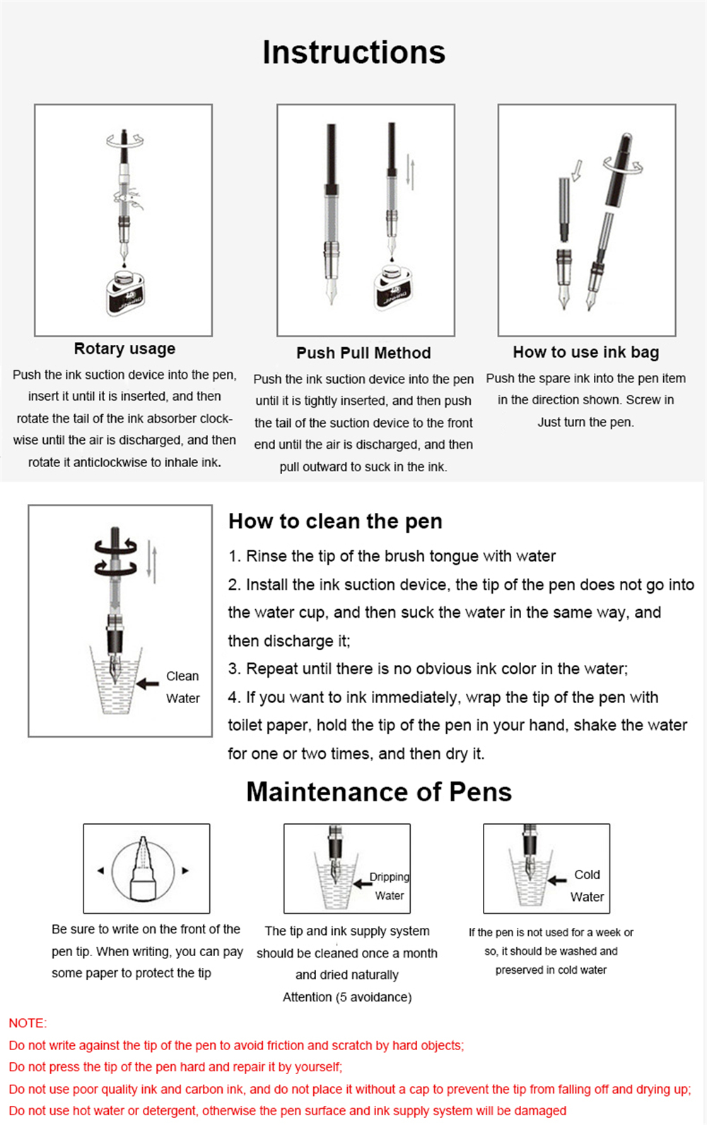 JINHAO-05mm-Fountain-Pen-Checkered-Grab-Inking-Pens-Writing-Office-School-Stationery-Business-Office-1767195-7