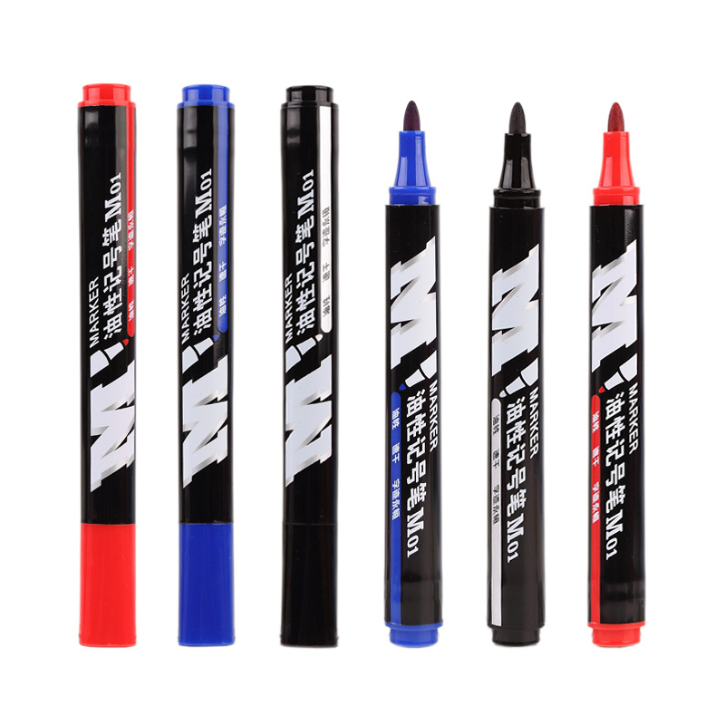 MG-MG2130Y22O4-1-Piece-Dual-Head-Marker-Pen-BlackBlueRed-Extra-Fine-Point-Oil-Ink-Liner-Twin-Mark-Pe-1570449-4