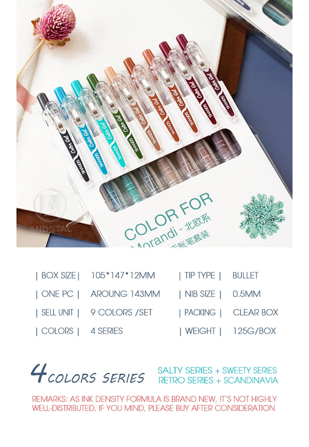 Morandi-9-Pcsset-Marker-Pens-05mm-Scrapbooking-Paper-Craft-Colored-Multi-Color-Rainbow-Graffiti-Writ-1655711-3