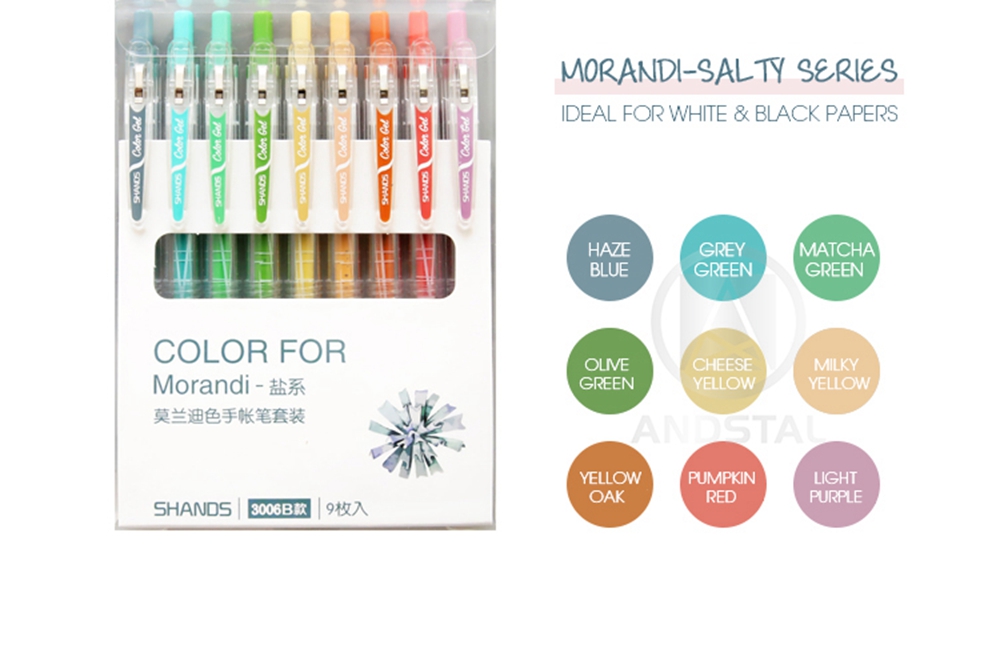 Morandi-9-Pcsset-Marker-Pens-05mm-Scrapbooking-Paper-Craft-Colored-Multi-Color-Rainbow-Graffiti-Writ-1655711-7