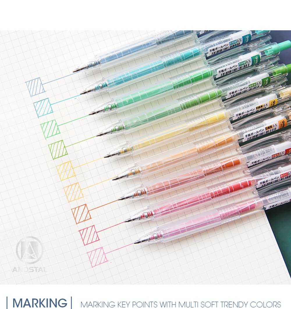 Morandi-9-Pcsset-Marker-Pens-05mm-Scrapbooking-Paper-Craft-Colored-Multi-Color-Rainbow-Graffiti-Writ-1655711-10