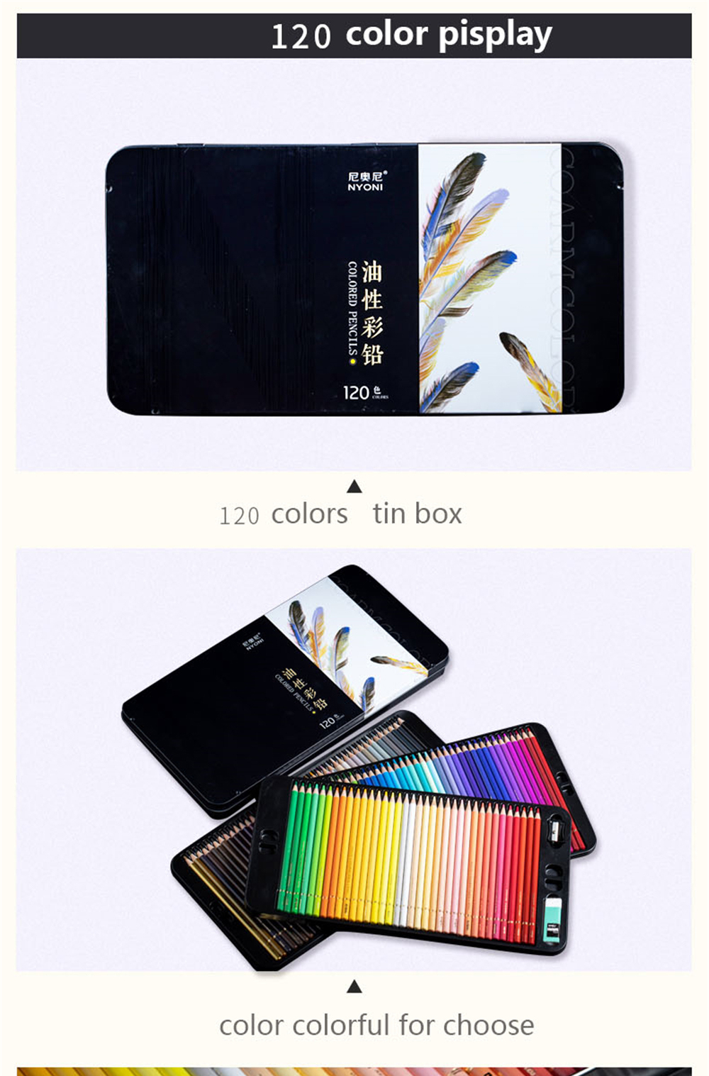 NYONI-364872120-Colors-Professional-Oil-Color-Pencil-Set-Hand-Painted-Sketching-Pen-Stationery-for-S-1803626-10