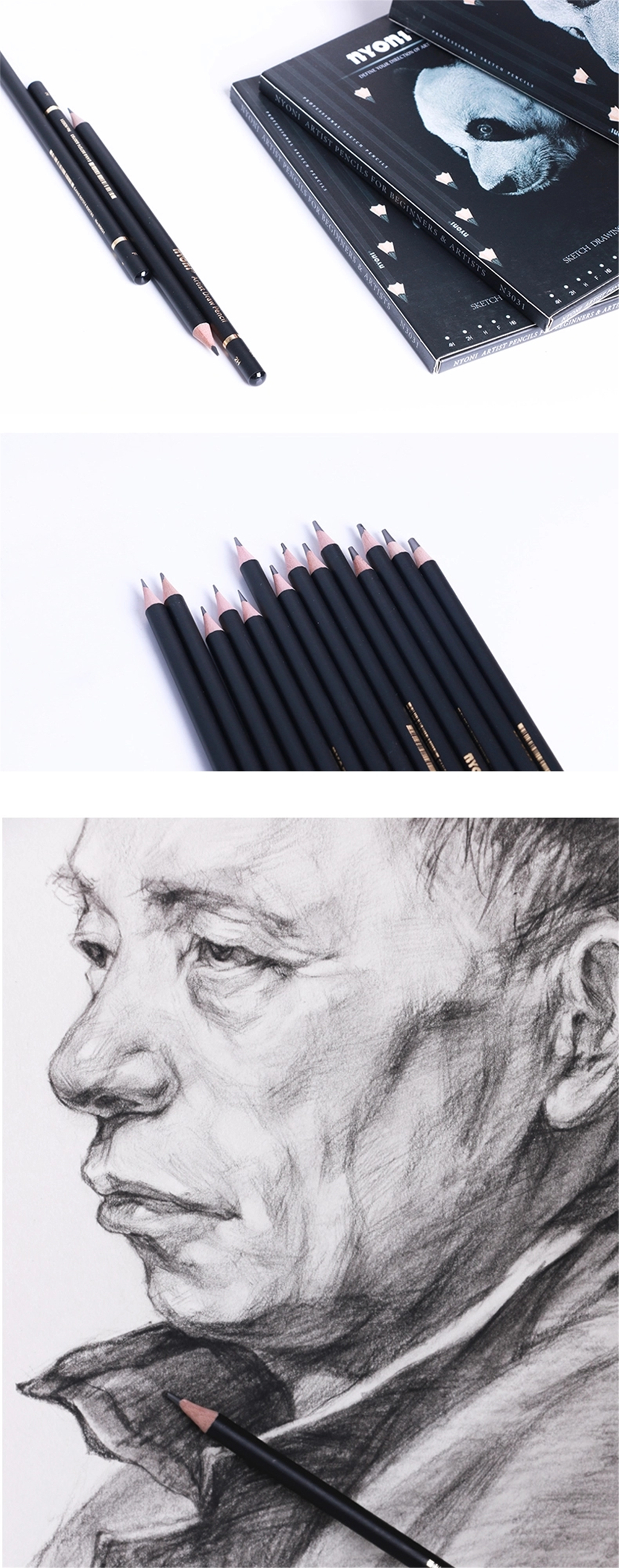 Nyoni-N3031-14pcsset-Sketching-Pencil-Beginner-Student-Professional-Full-Set-Drawing-Pencils-Art-Sta-1803358-7