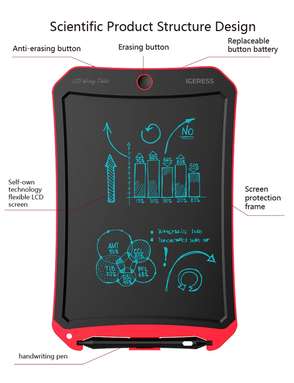 VSON-WP9309-85-Inch-Color-LCD-Writing-Tablet-Digital-Graphic-Drawing-Board-Electronic-Handwriting-Pa-1522421-1