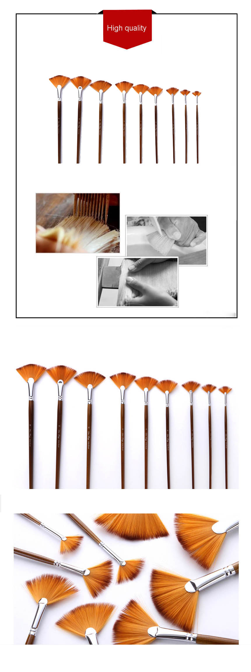 Zhuting-S9010-9Pcs-Nylon-Practical-Writing-Brush-Supplies-1463408-1