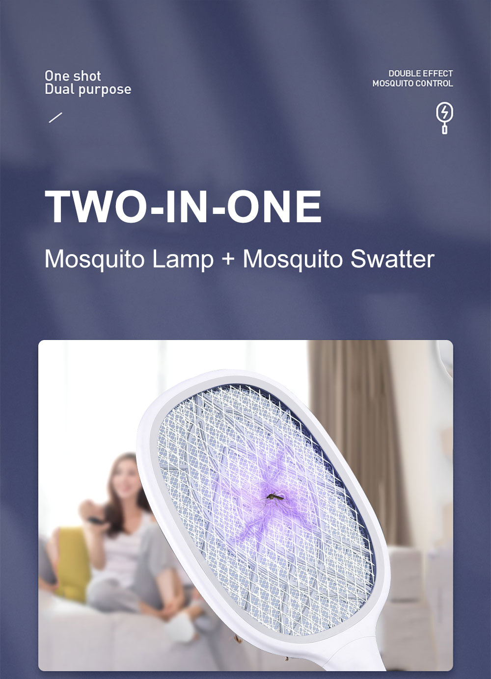 2-In-1-610-LED-Mosquito-Killer-Lamp-3000V-Electric-Mosquito-Swatter-USB-Rechargeable-Insect-Mosquito-1834008-2