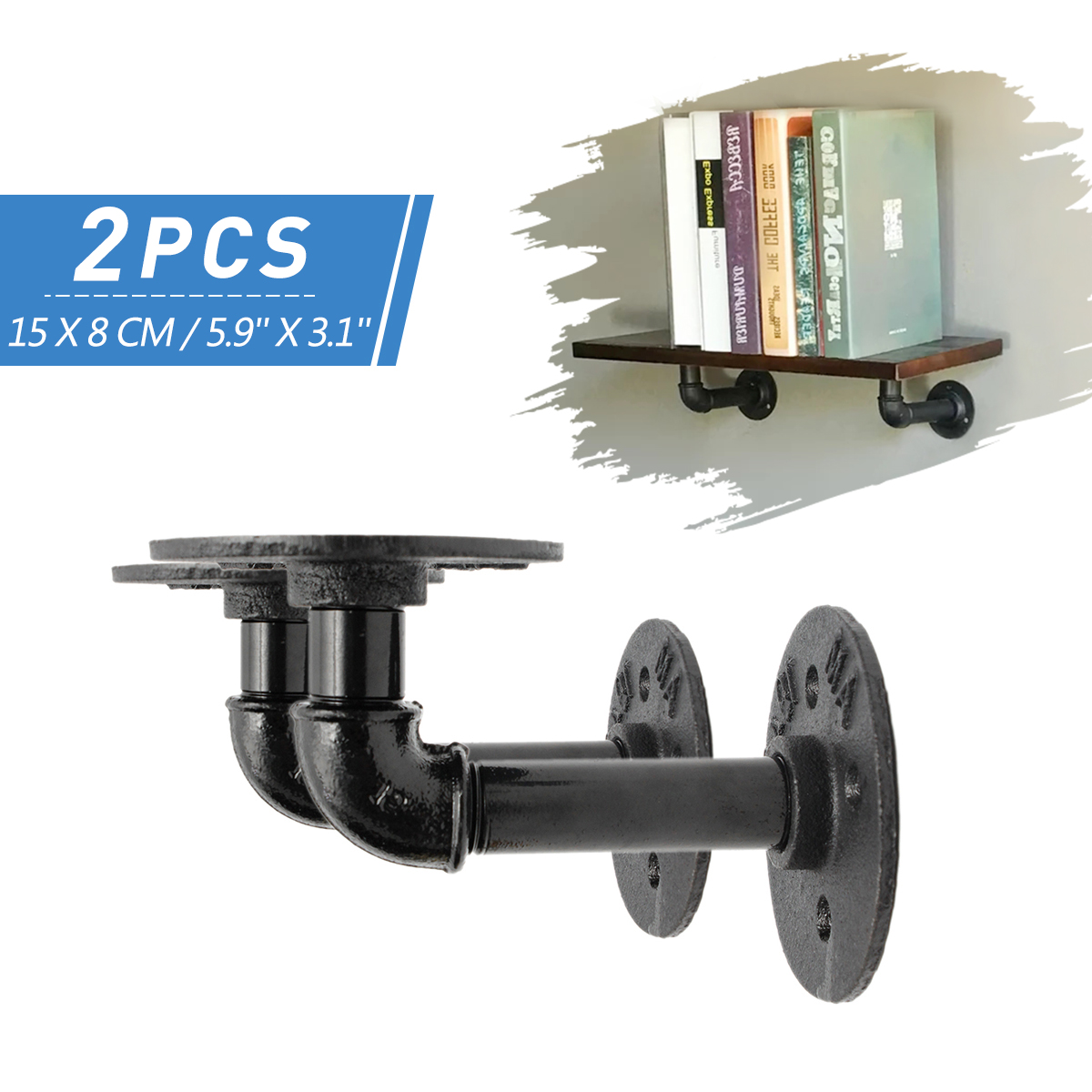 KINGSO-2pcs-Household-Wall-Mounted-Shelf-Holders-Flange-Pipe-Pipe-Shelf-Bracket-1634193-3