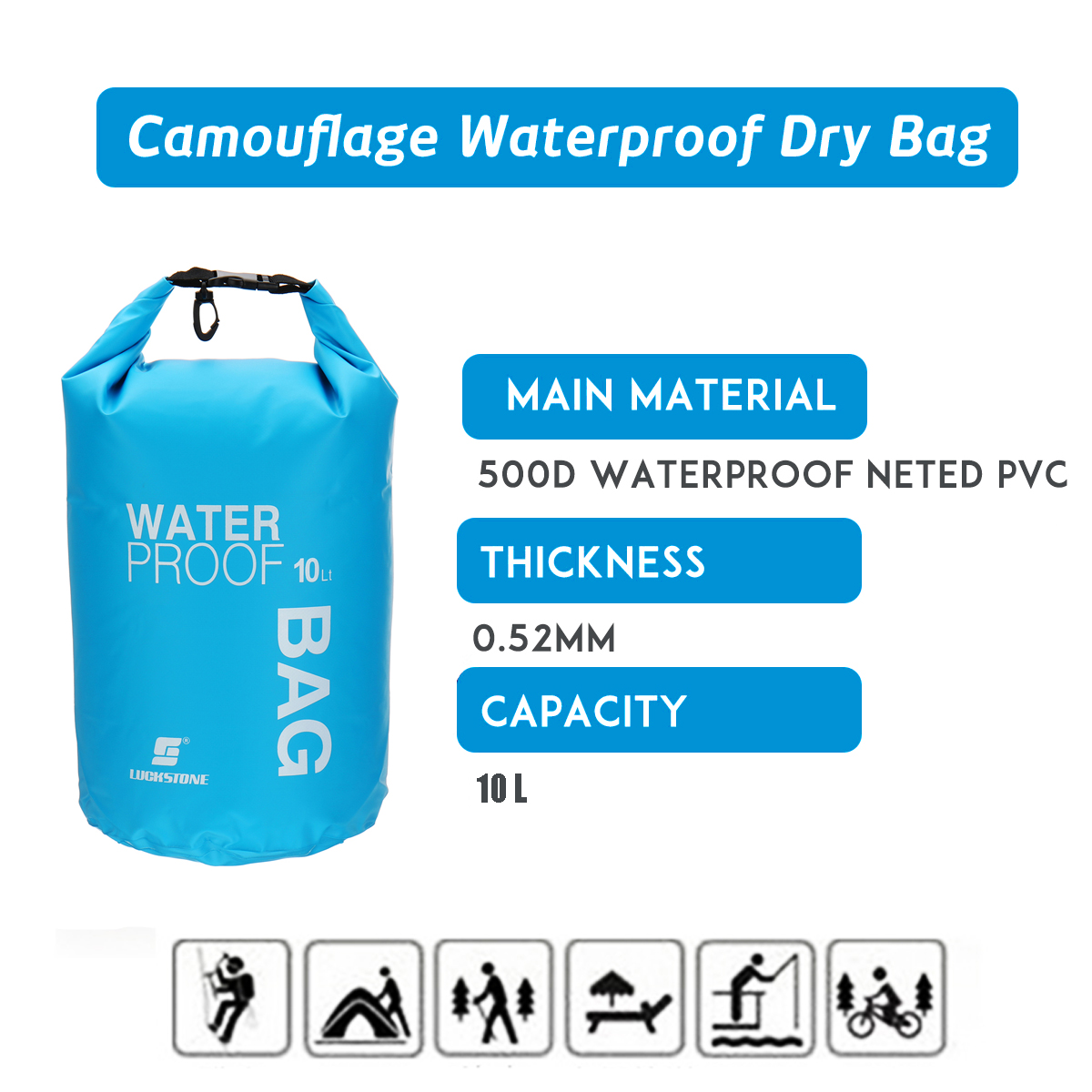 10L-Outdoor-Swimming-Air-Inflation-Floating-Mobile-Phone-Camera-Storage-PVC-Waterproof-Bag-1820807-2