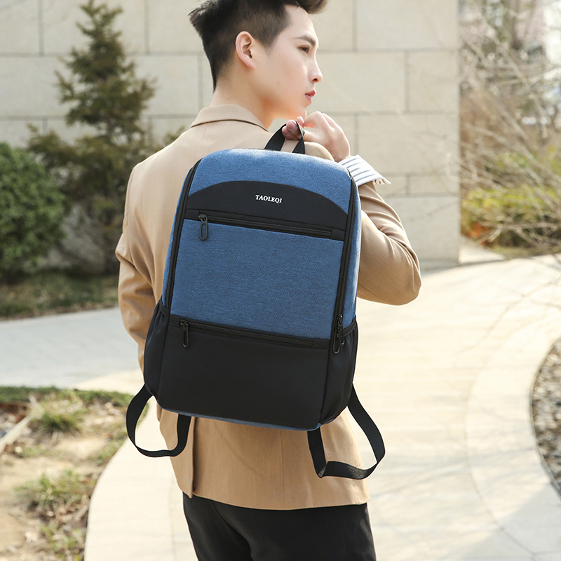 14-inch-Men-Nylon-Extension-Capacity-Multi-Pocket-Business-Macbook-Storage-Bag-Backpack-1680970-15