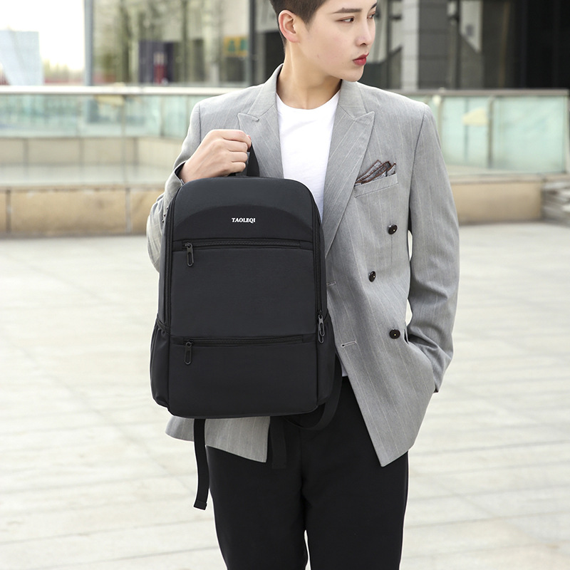 14-inch-Men-Nylon-Extension-Capacity-Multi-Pocket-Business-Macbook-Storage-Bag-Backpack-1680970-17