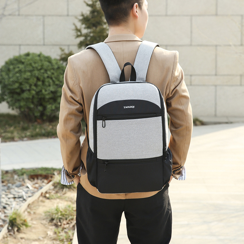 14-inch-Men-Nylon-Extension-Capacity-Multi-Pocket-Business-Macbook-Storage-Bag-Backpack-1680970-21