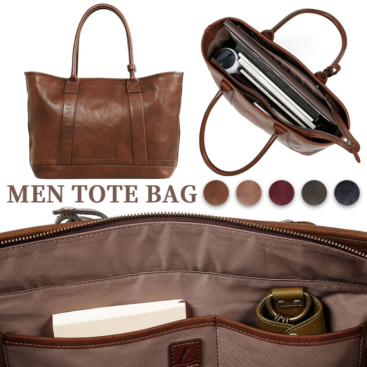156-inch-Large-Capacity-Genuine-Leather-Macbook-Storage-Bag-Men-Briefcases-Tote-Bag-1552558-1