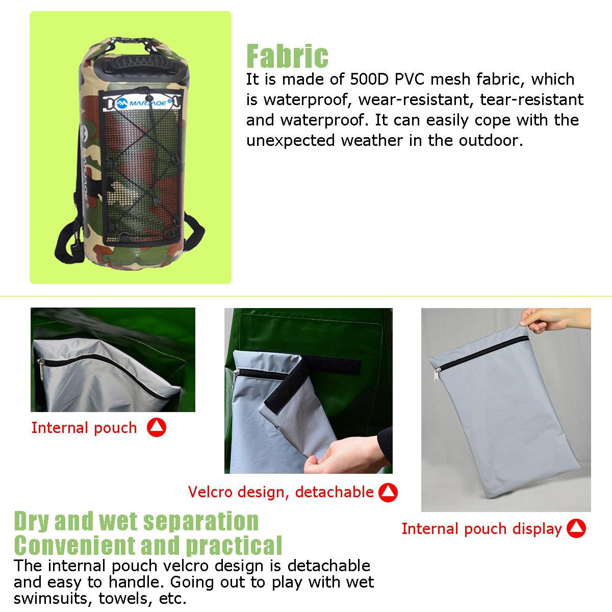 25L-Waterproof-Hiking-Gear-Backpack-Dry-Luggage-Bag-Adjustable-Shoulder-Strap-Floating-Dry-Sack-for--1808732-5