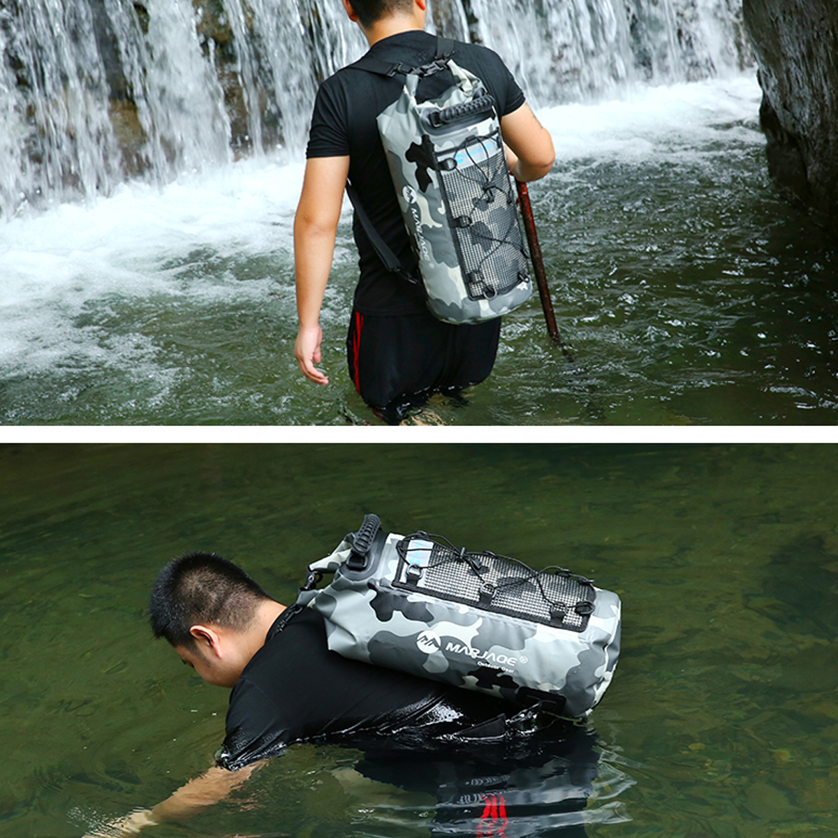 25L-Waterproof-Hiking-Gear-Backpack-Dry-Luggage-Bag-Adjustable-Shoulder-Strap-Floating-Dry-Sack-for--1808732-9