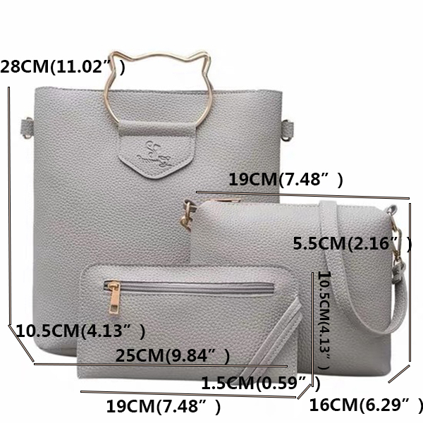 3PCS-Set-Fashion-PU-Leather-Mobile-Phone-Tablet-Storage-Shoulder-Crossbody-Bag-Handbag-Wallet-Purse-1484313-11