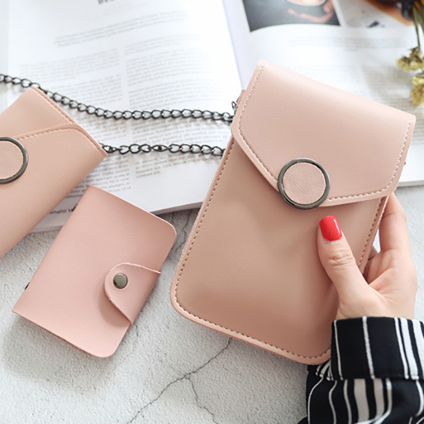 3PCS-Set-Fashion-with-Touch-Screen-Window-Mobile-Phone-Storage-Crossbody-Shoulder-Bag-Card-Holder-Pu-1319347-14