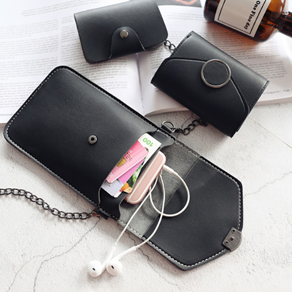 3PCS-Set-Fashion-with-Touch-Screen-Window-Mobile-Phone-Storage-Crossbody-Shoulder-Bag-Card-Holder-Pu-1319347-3