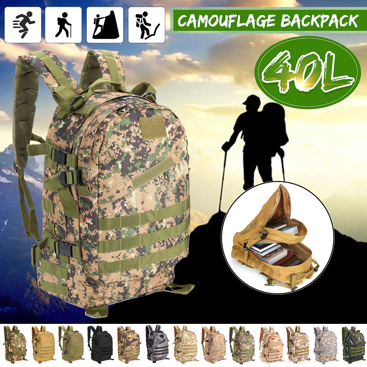 40L-Large-Capacity-600D-Waterproof-Oxford-Macbook-Storage-Bag-Camouflage-Backpack-1861890-1