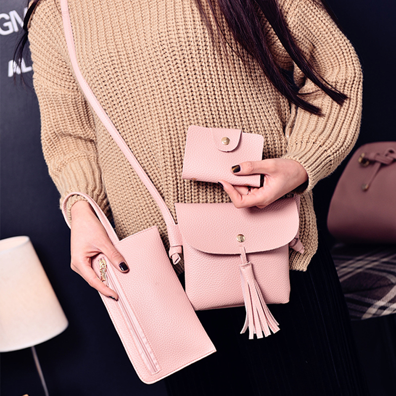 4PCS-Set-Women-PU-Leather-Large-Capacity-Crossbody-Bag-Purse-Handbag-Card-Holder-1162996-14