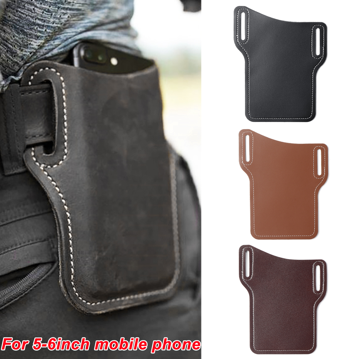 5-6-inch-Retro-PU-Leather-Mobile-Phone-Storage-Bag-Wallet-Belt-Waist-Packs-1915390-1