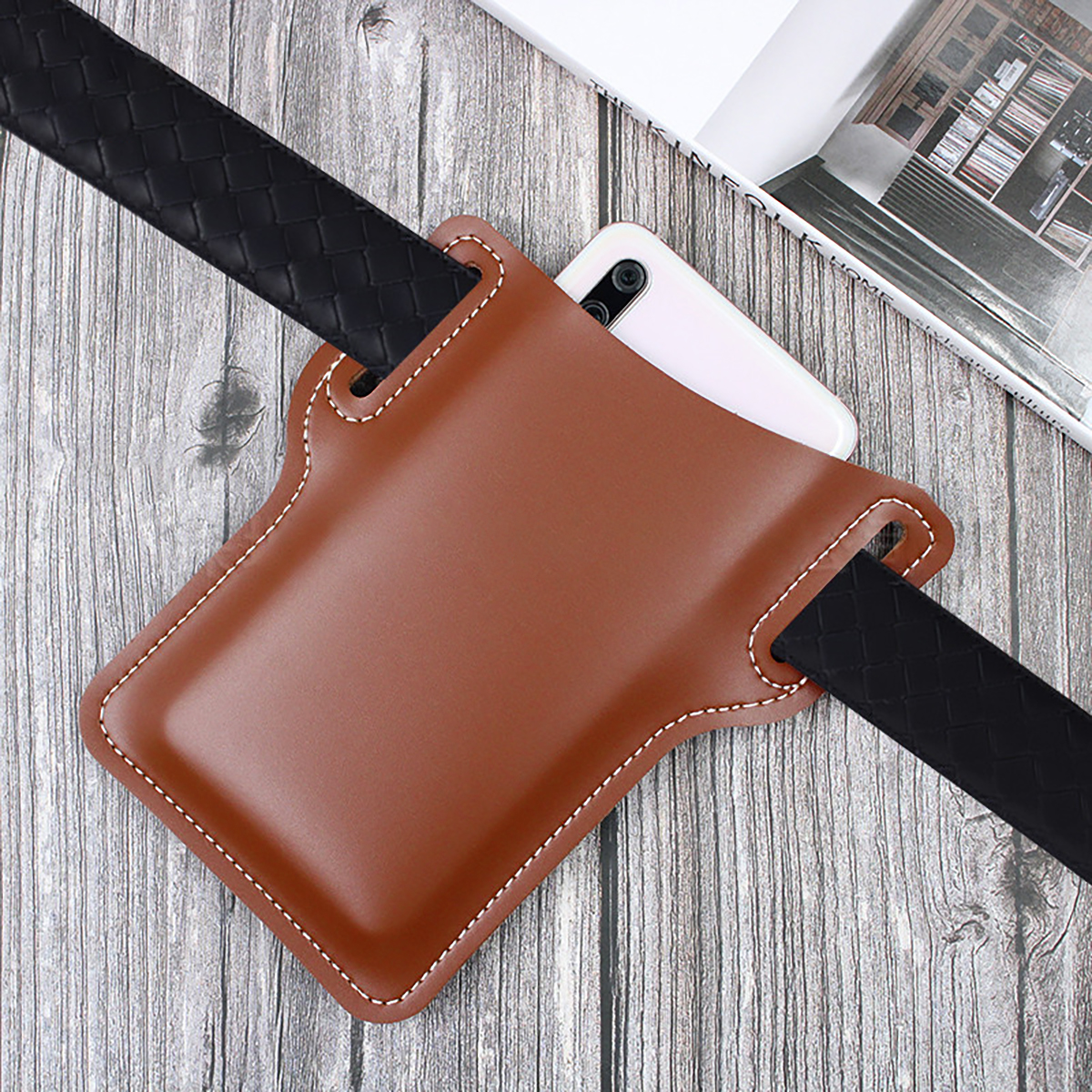 5-6-inch-Retro-PU-Leather-Mobile-Phone-Storage-Bag-Wallet-Belt-Waist-Packs-1915390-5