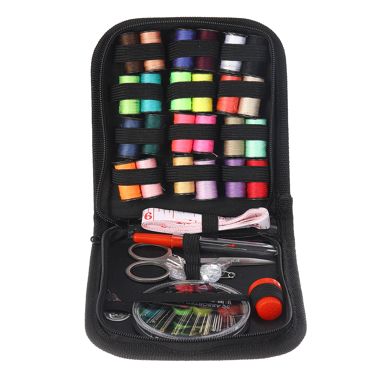 63PCS-Set-Travel-Sewing-Kit-Measure-Scissor-Thimble-Thread-Needle-Storage-Box-1860400-3