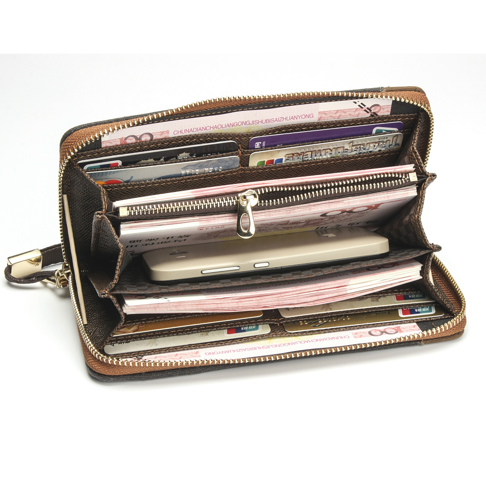 Baellery-Casual-Vintage-Canvas-Handbag-with-Wristlet-Zipper-Men-Large-Capacity-Mobile-Phone-Wallet-1624974-5