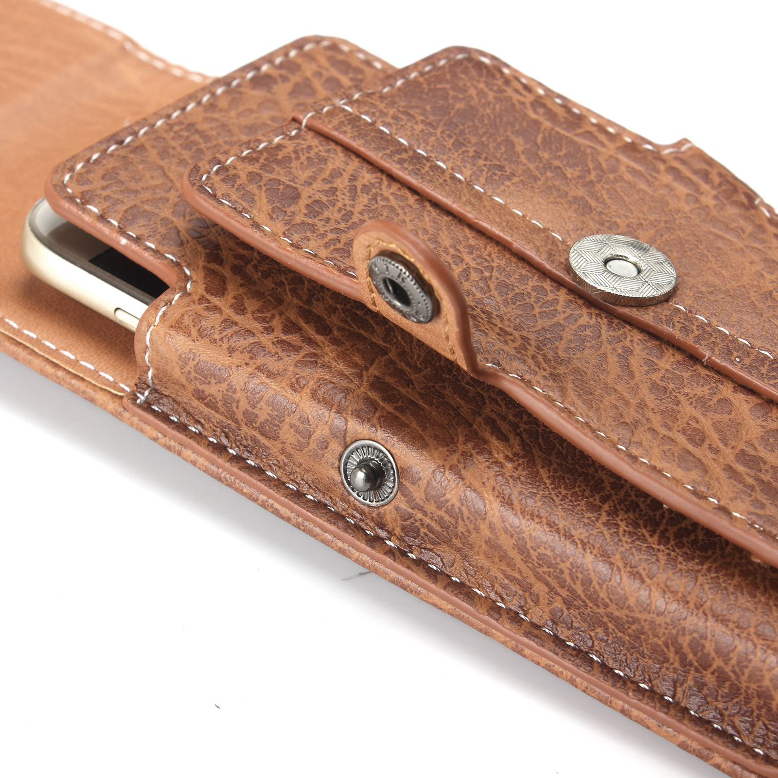 Bakeey-Casual-Vintage-Bussiness-64-inch-Vertical-Multi-Pocket-Multi-Card-Slot-PU-Leather-Mobile-Phon-1692765-10