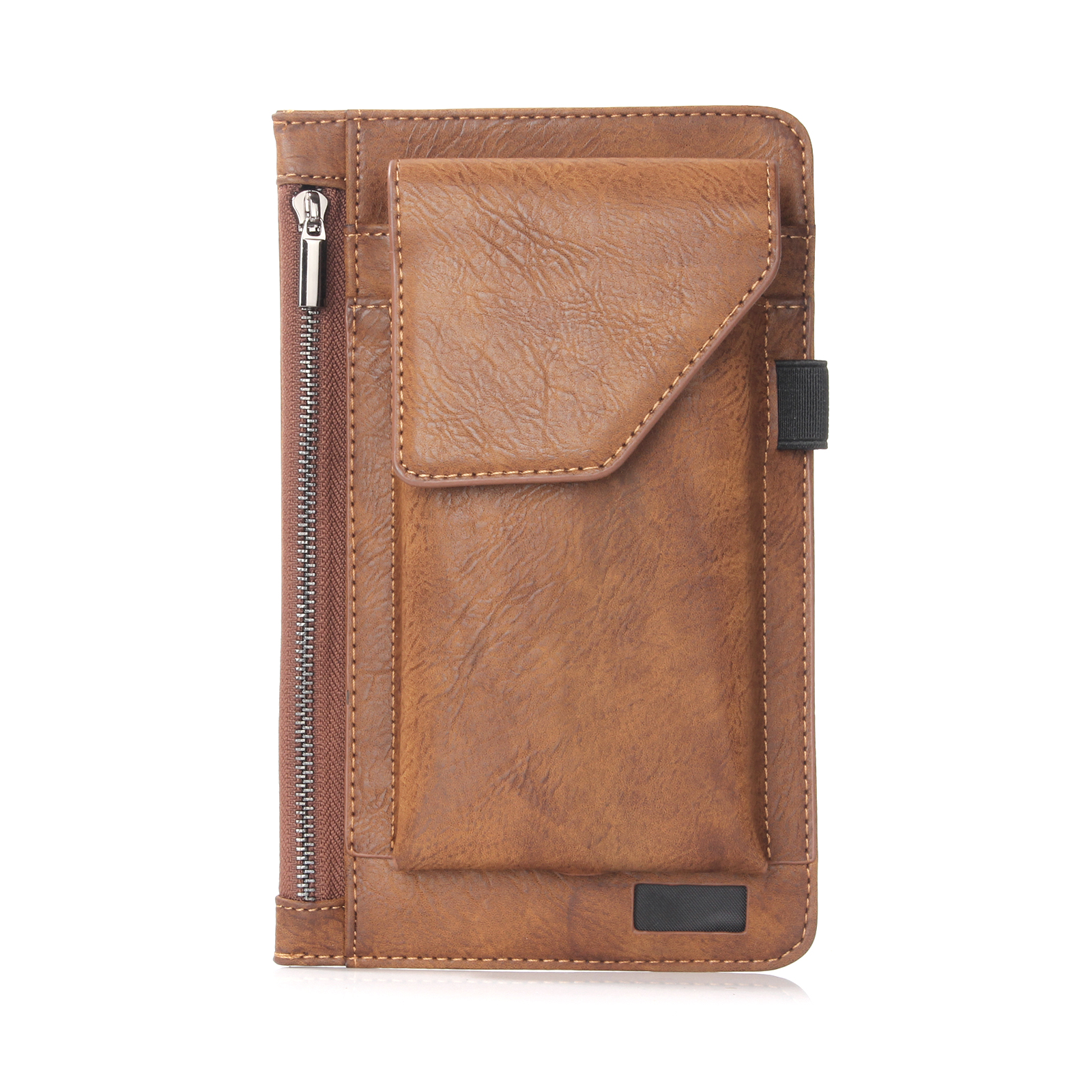 Bakeey-Casual-Vintage-Bussiness-Multi-Pocket-Reserve-Charging-Port-PU-Leather-Mobile-Phone-Money-Hik-1692248-2