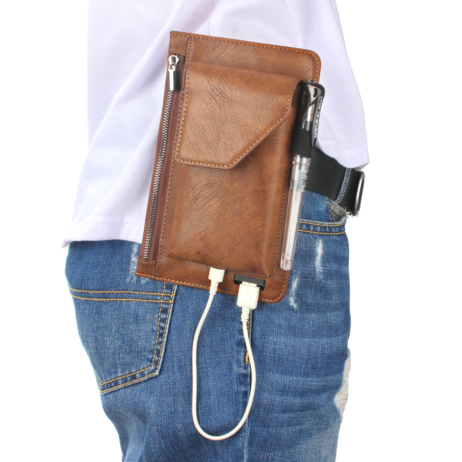 Bakeey-Casual-Vintage-Bussiness-Multi-Pocket-Reserve-Charging-Port-PU-Leather-Mobile-Phone-Money-Hik-1692248-8