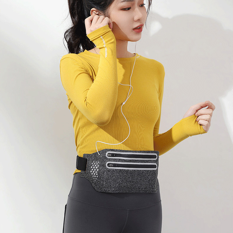 Bakeey-Universal-with-Reflective-Stripe-Multi-pocket-Waterproof-Breathable-Waist-Bag-Outdoor-Sport-N-1683003-6