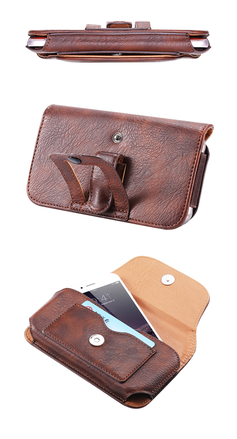 Bakeey-Vintage-Rhinoceros-Hide-Texture-Mobile-Phone-Money-Coin-Hiking-Sport-Men-Belt-Waist-Bag-Sideb-1686324-5