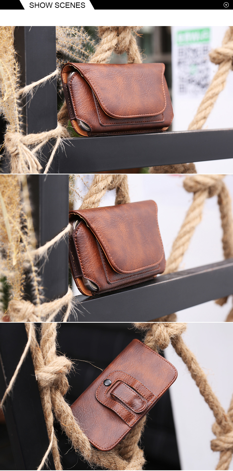 Bakeey-Vintage-Rhinoceros-Hide-Texture-Mobile-Phone-Money-Coin-Hiking-Sport-Men-Belt-Waist-Bag-Sideb-1686324-7