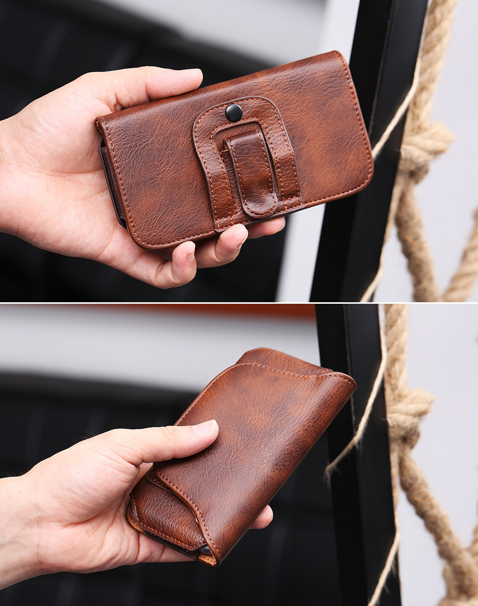 Bakeey-Vintage-Rhinoceros-Hide-Texture-Mobile-Phone-Money-Coin-Hiking-Sport-Men-Belt-Waist-Bag-Sideb-1686324-8