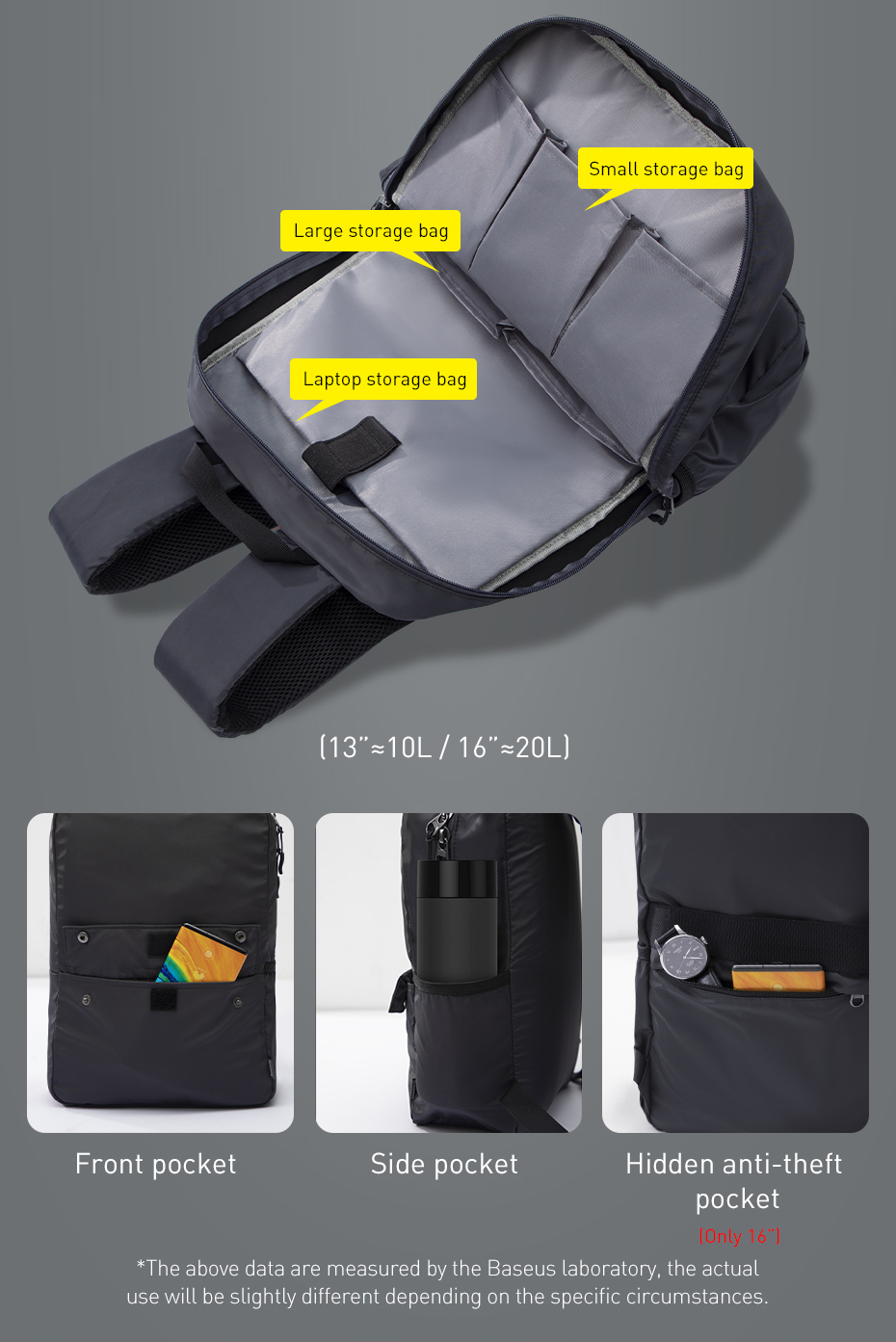 Baseus-20L-Laptop-Backpacks-Bag-Macbook-Computer-Bag-Light-Weight-Travel-Daypacks-Men-Leisure-Backpa-1706596-3