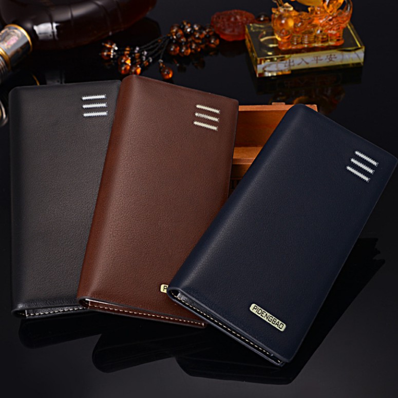 Business-Casual-Flip-with-Multi-Card-Slot-Pockets-Men-Foldable-Long-Wallet-Clutch-Bag-Handbag-1623943-1