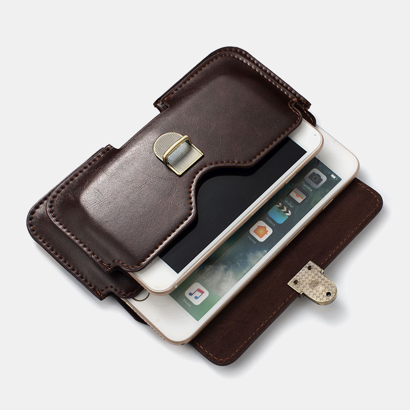 Business-Casual-Multi-Position-PU-Leather-Mobile-Phone-Money-Hiking-Sport-Men-Phone-Bag-Belt-Waist-B-1751089-4